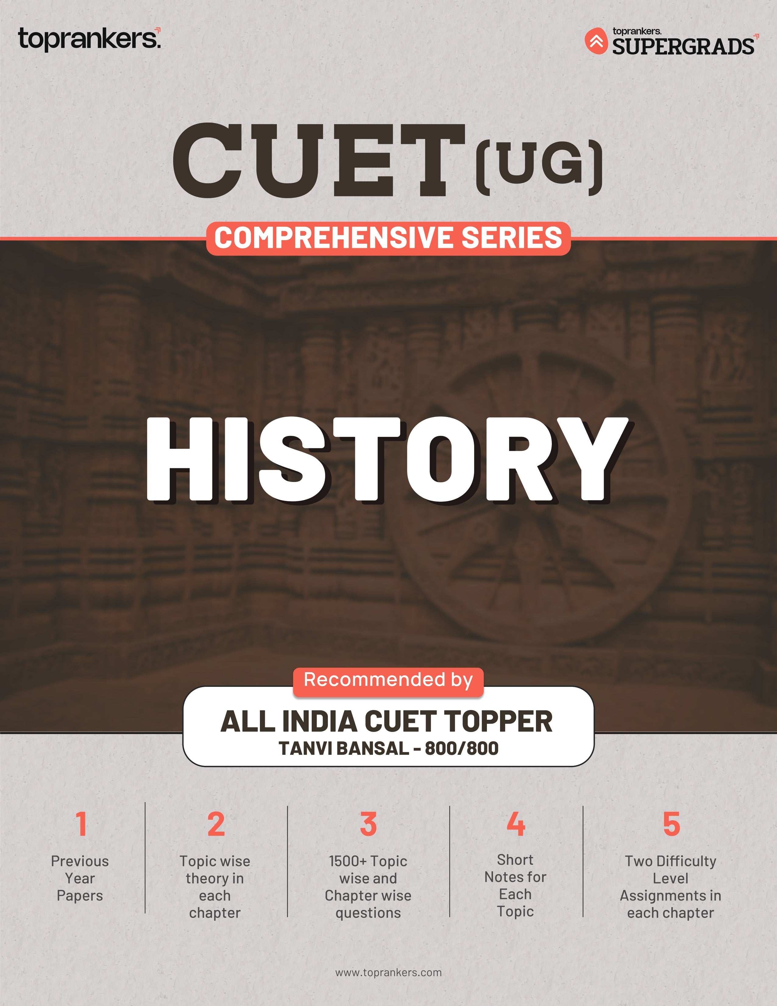 CUET History Books 2026 By Supergrads