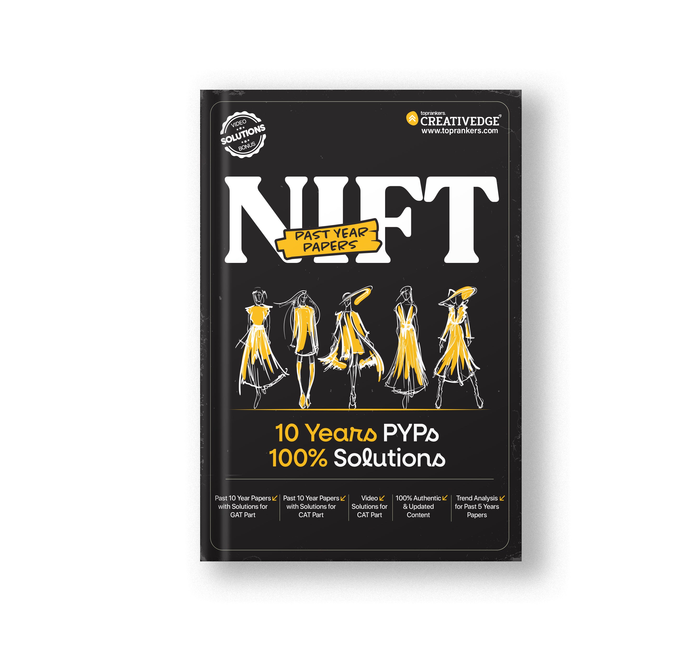 NIFT Previous Year Papers | 10 years fully solved papers for CAT & GAT (2015-2025)