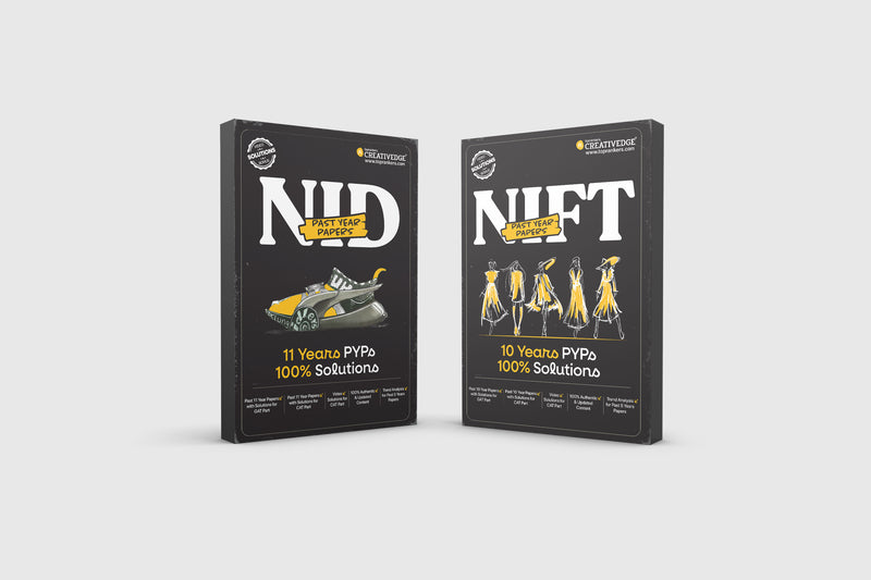 NID & NIFT Past Year Papers Bundle (Set of 2 books) | 11 NID + 10 NIFT Full-Length Real Papers with Solutions