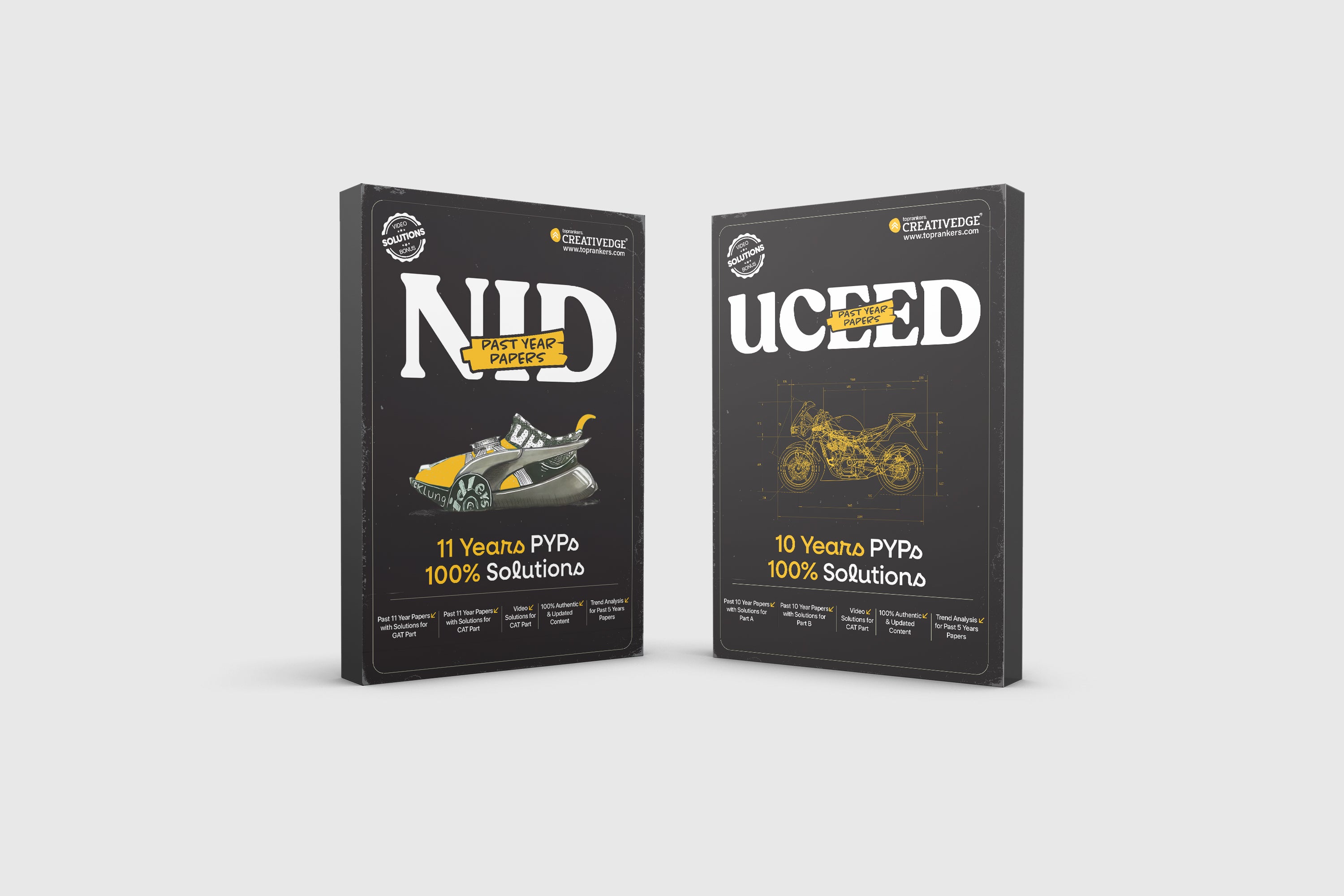NID DAT & UCEED Past Year Papers | Access to Video Solutions for Drawing Questions