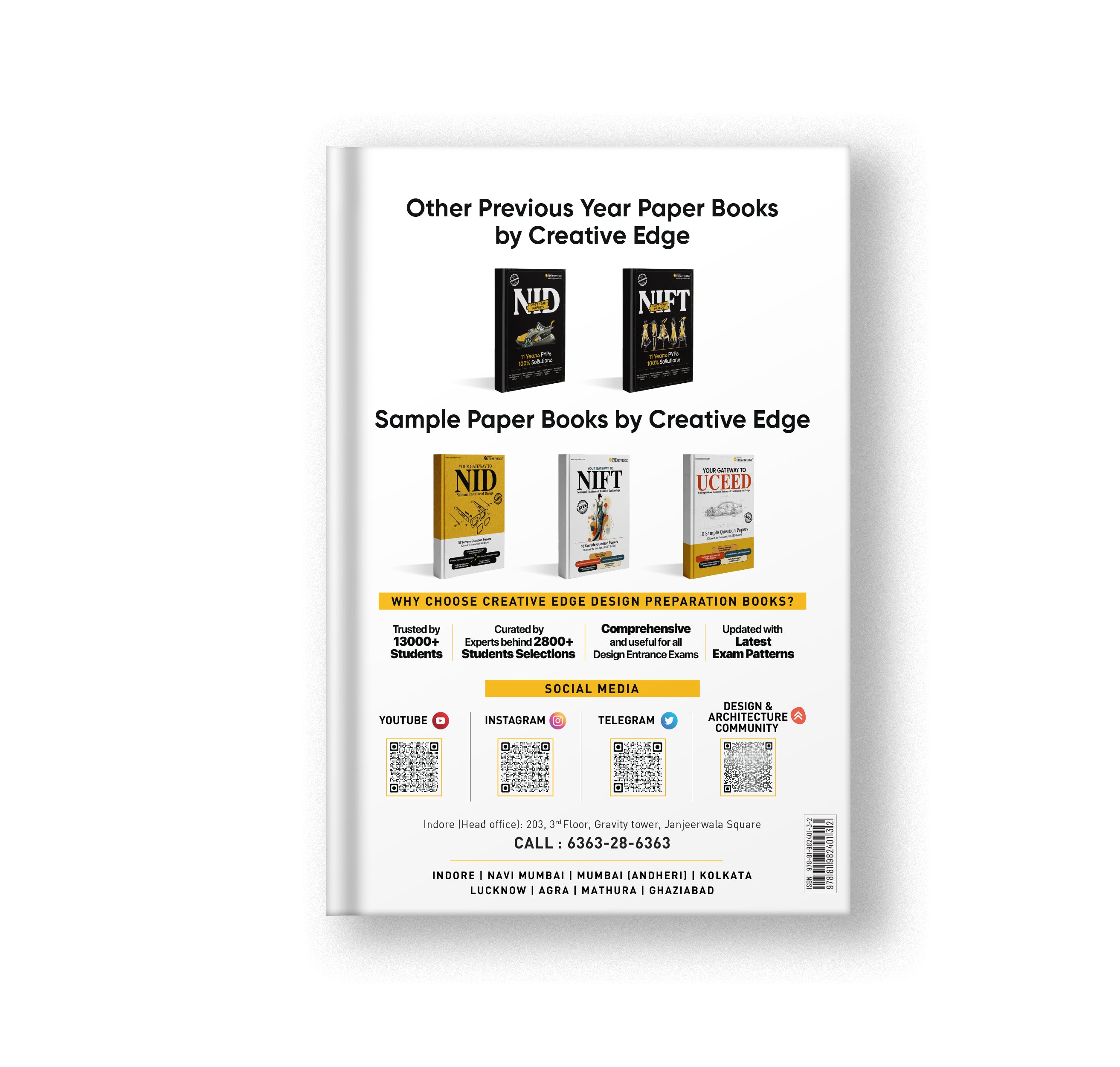 Complete guide on NIFT PYQs and Sample Papers Books Bundle | By Creative Edge