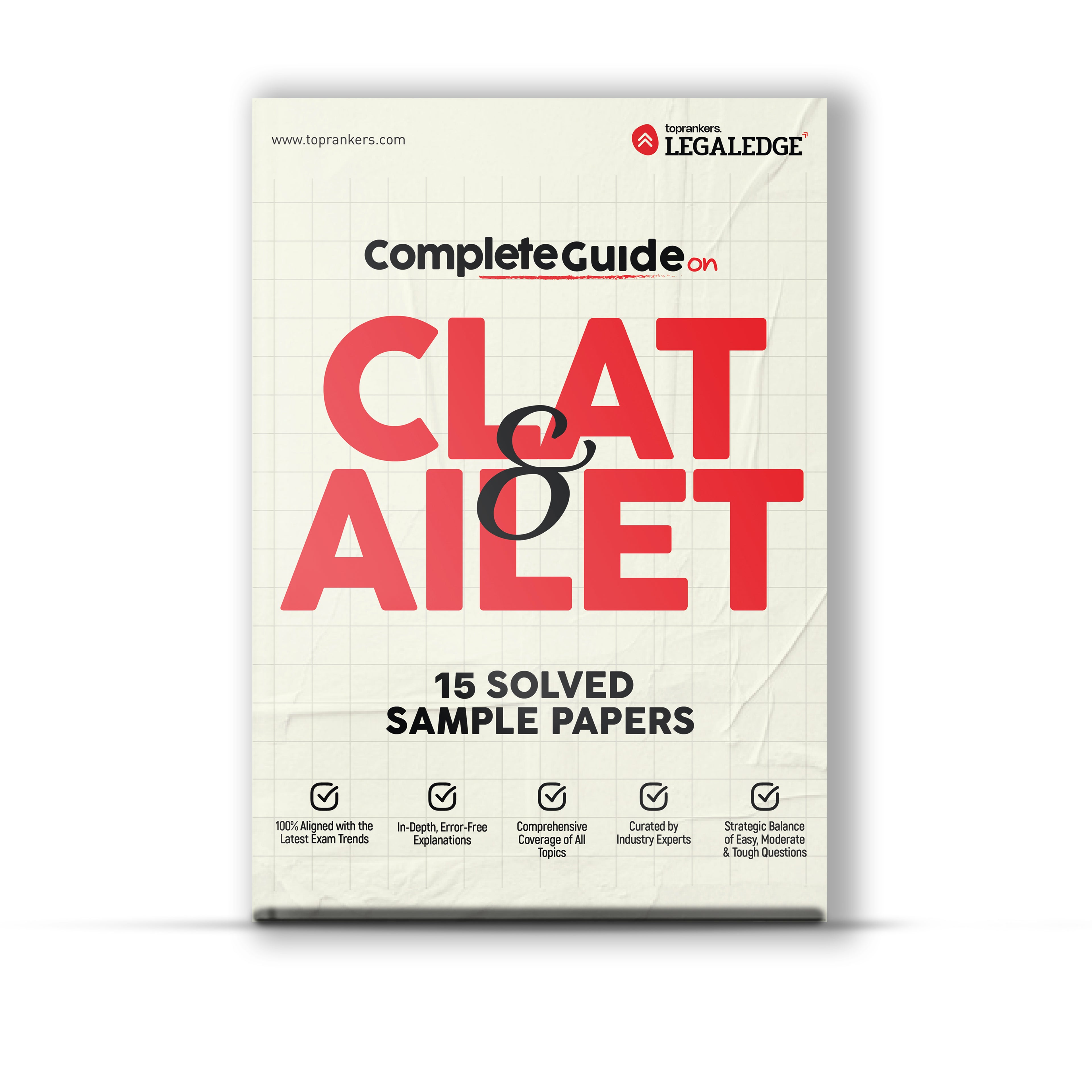Complete guide CLAT & AILET Previous Year Papers [15 Solved Sample Papers]