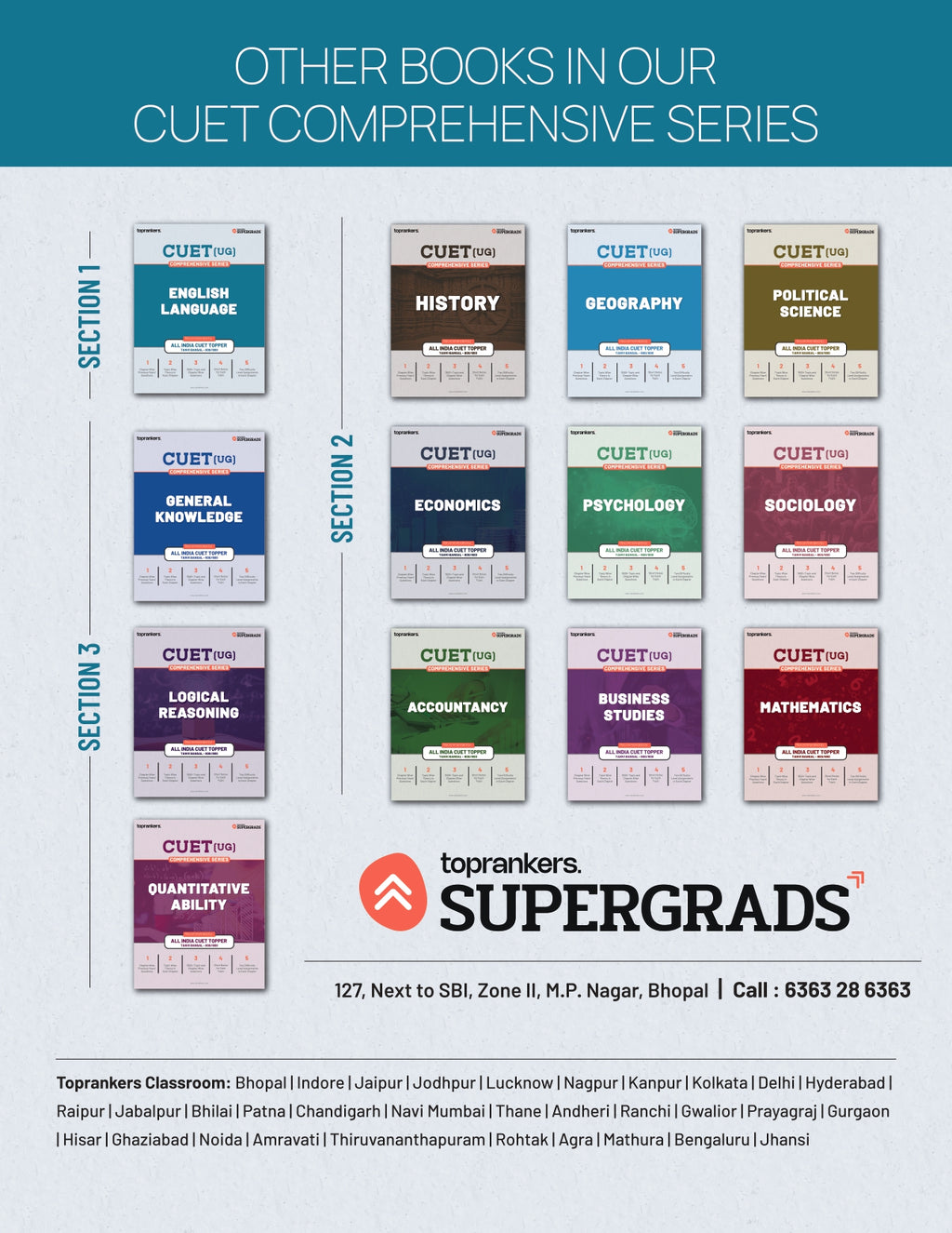 CUET Psychology Book 2026 By Supergrads