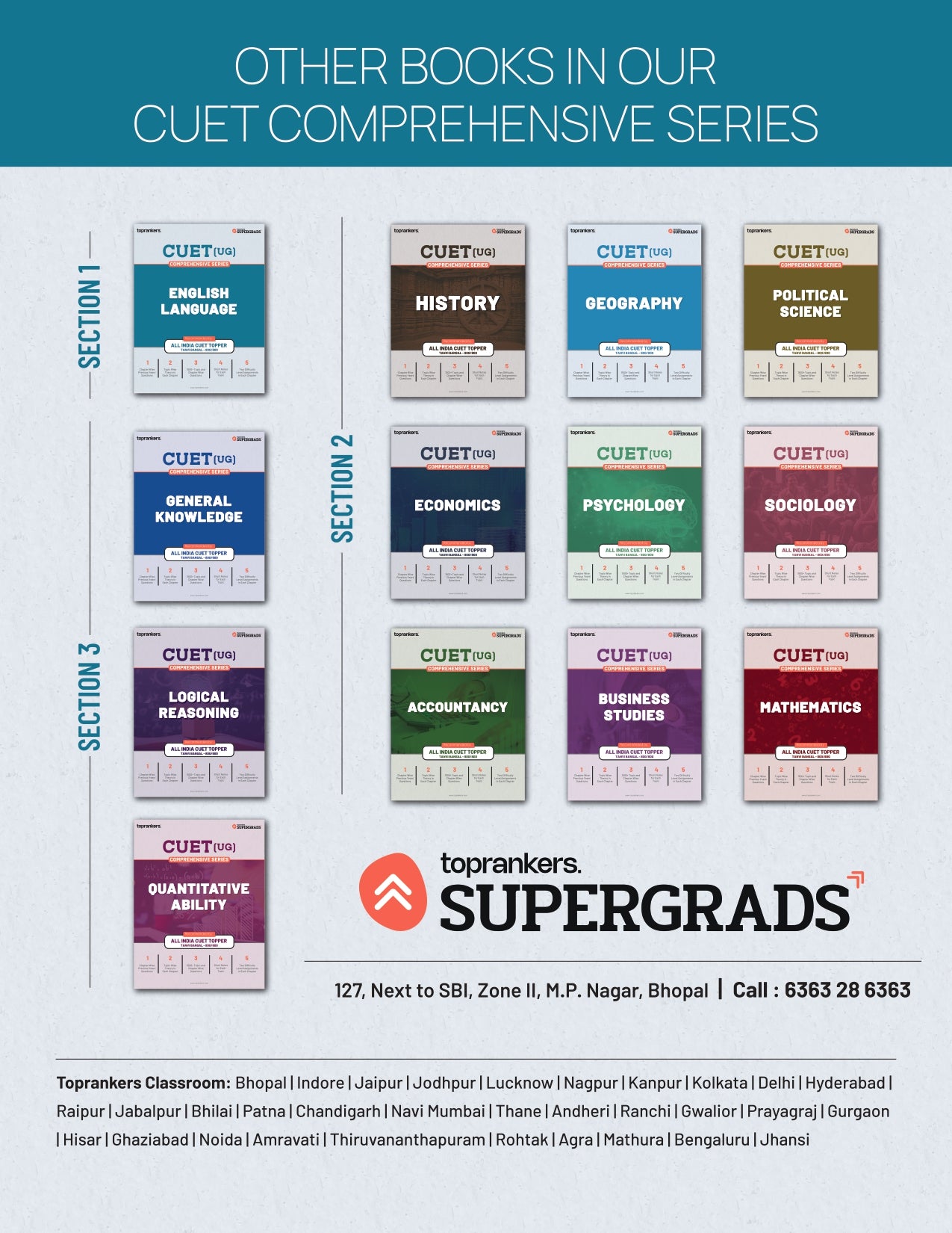 CUET Psychology Book 2026 By Supergrads