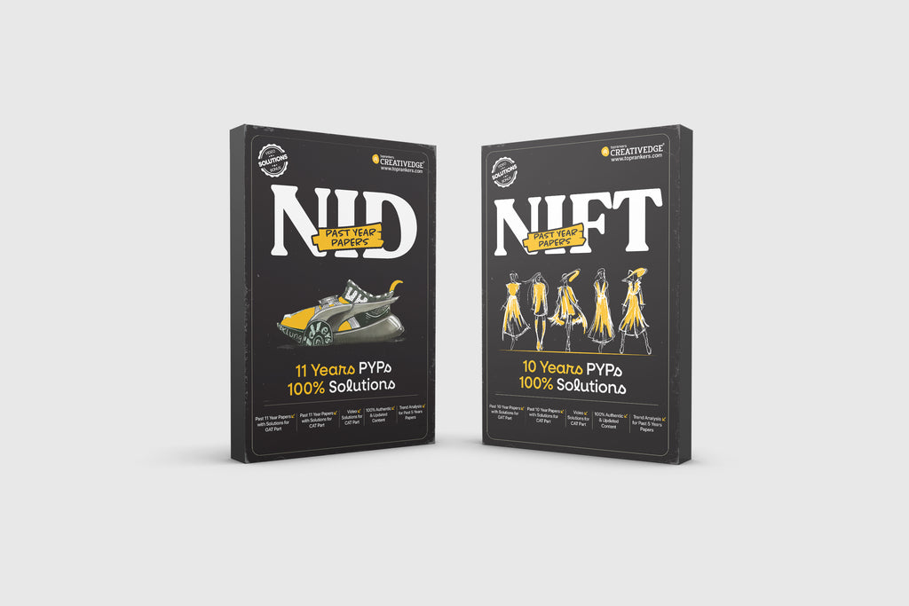 NID & NIFT Past Year Papers Bundle (Set of 2 books) | 11 NID + 10 NIFT Full-Length Real Papers with Solutions